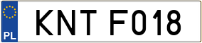 Trailer License Plate